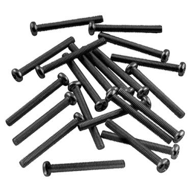 Imagem de Musiclily Basic 3x35mm Metal Rosca Métrica Parafuso para Ajuste de Altura Captador Humbucker/Moldura de Captador de Guitarra Epiphone SG Import, Preto (20 Peças)