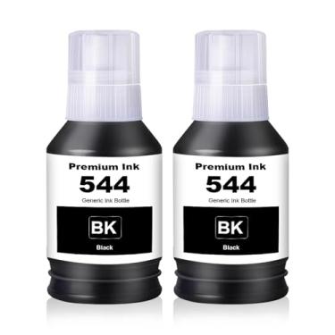 Imagem de Mutikor Refil de garrafa de tinta preta T544, substituição para cartucho de tinta compatível com tinta Eps 544 T544120, preto, funciona com impressoras Eps L3110 L5190 L3210 L5290 L3150 L3250 (2
