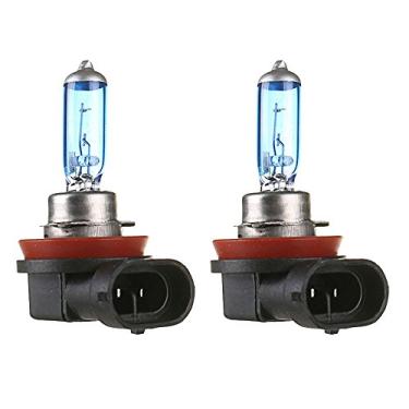 Imagem de ESUPPORT H11 55W 6000K Xenon Gás Halogêneo Farol Lâmpadas de Luz Branca Pacote com 2