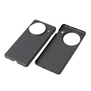 Imagem de Waillynice Capa de fibra de carbono capa de fibra de aramida anti-queda para OnePlus 13 design capa (preto (furo grande), OnePlus 13)