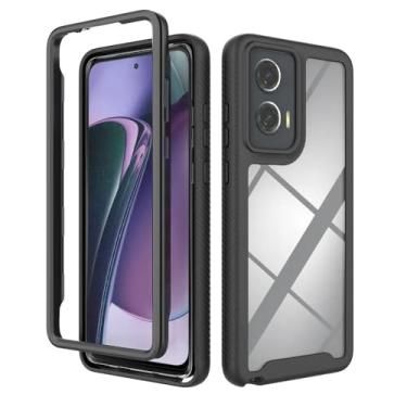 Imagem de Niopiee Capa híbrida para Moto G Stylus 2024 5G com proteção contra quedas, transparente, resistente, resistente, antiderrapante, antiarranhões, capa protetora para celular para Moto G Stylus 2024 5G