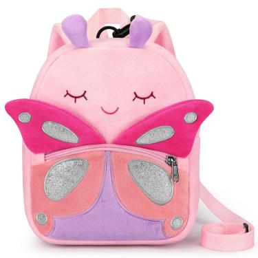 Imagem de Mochila infantil mibasies Cute Butterfly Plush 3D Animal