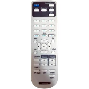 Imagem de Greenafil Controle remoto de substituição compatível com projetores EPSON Home Cinema Series/Powerlite/EB/EX/VS/H/BrightLink/EMP Series