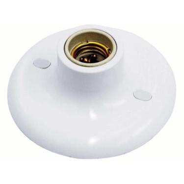 Imagem de Plafon Soquete Porcelana P/ Lâmpada Até 100W E27 - Taschibra