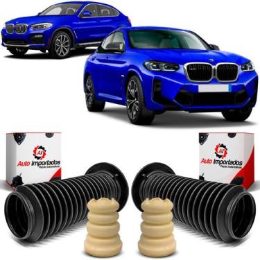 Imagem de Kit Parcial Batente Amarelo Coifa Guarda Pó Amortecedor Dianteiro BMW 