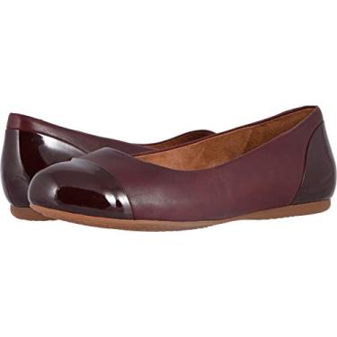 Imagem de SoftWalk Sapatilha feminina de balé Sonoma, Vermelho escuro, 11 Wide
