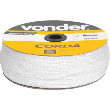 Imagem de Corda Multifilamento Trançada 3,0mm x 625m 3kg Branca Vonder Carretel 