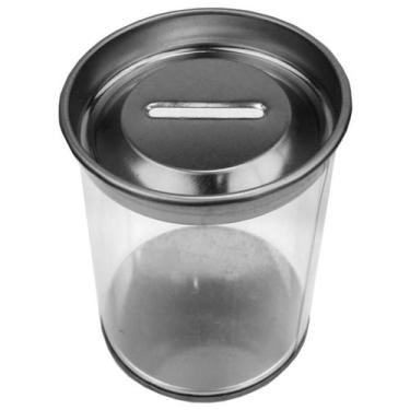 Imagem de  10 Mini Cofrinhos Plástico Tampa em Metal Prata - SJO Artigos Religio