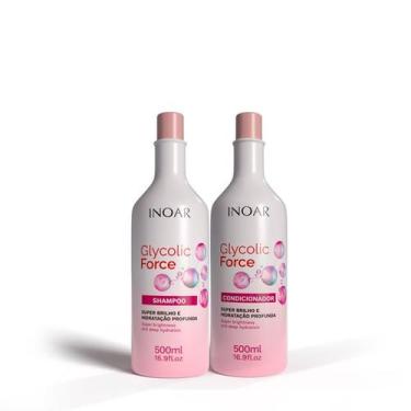 Imagem de Inoar Kit Glycolic Shampoo e Condicionador 500ml