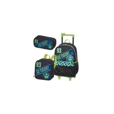 Imagem de Mochila Carrinho  Lancheira  Estojo Duplo  Tigor T Tigre - Pacific 