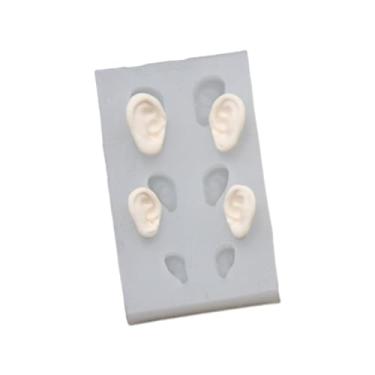 Imagem de Molde de silicone para orelhas fofas para artesanato de cerâmica faça-você-mesmo, molde de orelhas de boneca, moldes para resina epóxi, artesanato faça você mesmo, joias