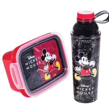Imagem de Kit Marmita + Garrafa, Mickey, Plasutil