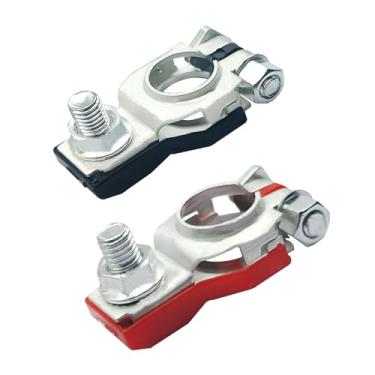 Imagem de 2 conectores de terminal de bateria, positivo e negativo, compatível com Nisan Infiniti T0yota 243407F000 243407F001