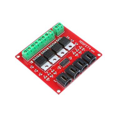 Imagem de NOYITO Módulo de comutação MOSFET de 4 canais IRF540 isolado (4 canais, vermelho)