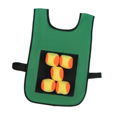 Imagem de Amagogo Dodgeball Game com Ball Ball Sticky Ball Vest Party Carnival Games Playground Game Toy Toss Bolas de brinquedo suave para o quintal, Crianças Verdes