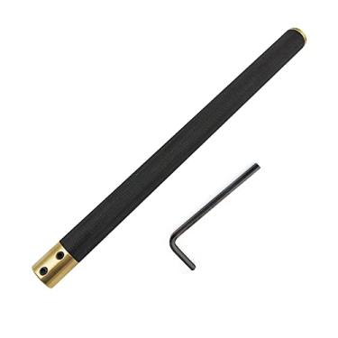 Imagem de Singring Alça de ferramenta de entroncamento com furo de 12 mm, alça intercambiável de liga de alumínio para torneamento de madeira, barra de ferramentas de torno de carboneto (orifício quadrado)