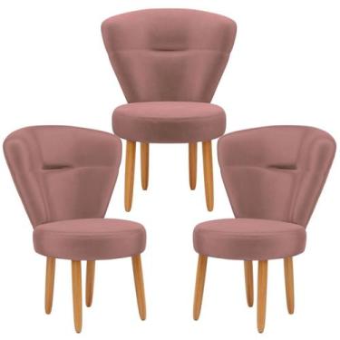 Imagem de Conjunto 3 Poltronas para Estúdio de Beleza Maquiagem Sala de Jantar P