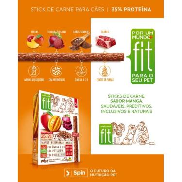 Imagem de Spin Pet Stick Fit Petisco Saudável Selecionado Para Cães, PERA