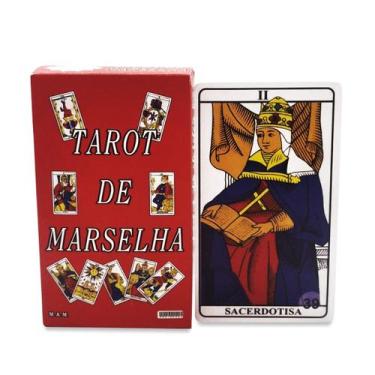 Imagem de Tarot Baralho de Marselha 78 Cartas com Manual Explicativo - Flash
