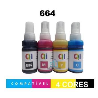 Imagem de Refil Tintas Compativel  Epson 664 Para L355 L395 L475 L565  L1300 L65