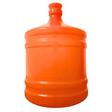 Imagem de Galão Vazio Água Mineral 10 Litros Garrafão Novo Laranja - Termoplast