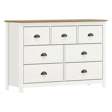 Imagem de Cômoda 7 Gavetas Topázio 9174BF Branco Freijó Finestra