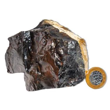 Imagem de Ônix Preto Pedra Bruto Natural 700 a 800g Média 11cm Tipo B - Cristais