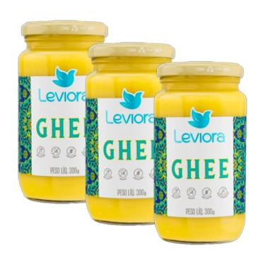 Imagem de Kit 3X: Manteiga Ghee Tradicional Sem Lactose Leviora 300g