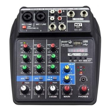 Imagem de Mesa de som mxt mixer profissional 4 canais MX-A4BT