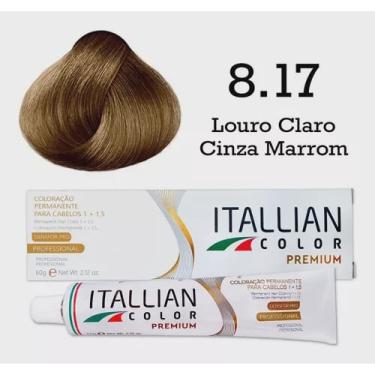 Imagem de Coloração 8.17 Louro Claro Cinza Marrom Itallian Color