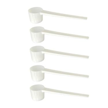 Imagem de 5 peças, colher de chá de 5 gramas, colher de proteína para lavanderia, colher medidora, descartável, para leite em pó, cosméticos, temperos, especiarias