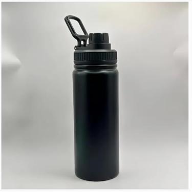 Imagem de Garrafa Térmica Inoxidável Basic 1 Litro Academia Hidratação (Preto)