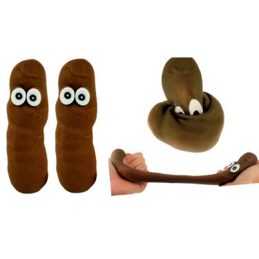 Imagem de Brinquedo de cocô falso elástico e macio ja-ru (brinquedo de 2 apertos) para crianças