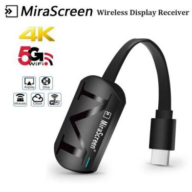 Imagem de Receptor HDMI Dongle Mirascreen G4 2,4 GHz 5 GHz 4K Airplay - Omkarsy 
