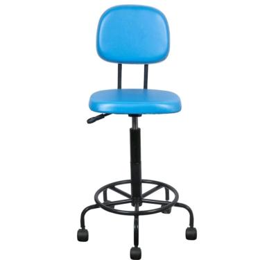 Imagem de Cadeira caixa alta L duplo base semi corano azul claro