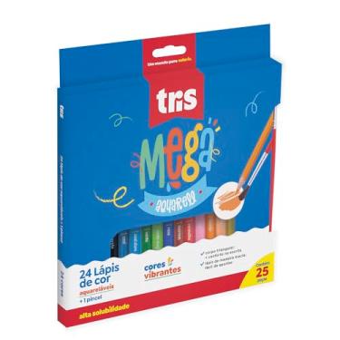 Imagem de Lapis de Cor Tris Mega Aquarell 24 Cores