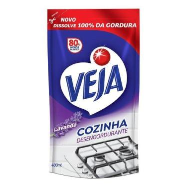 Imagem de Limpador Desengordurante Veja Cozinha Lavanda Refil 400ml