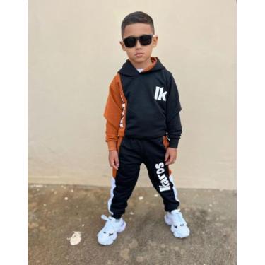 Imagem de Conjunto Moletom Frio Calça Blusa Masculino Casaco Inverno - Ikaros Ki