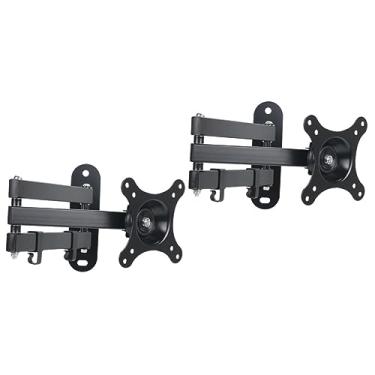 Imagem de Suporte de parede para TV de 2 peças para monitor LED de 10 a 27 polegadas