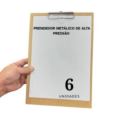 Imagem de Prancheta Oficio Ideal Para Folha A4 Prendedor Metal 06 Unid - STALO
