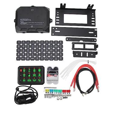Imagem de Painel de Interruptor de 12 Gangues 12V a 24V IP65 Painel de Controle Universal de Interruptor Universal de Cor RGB de 24V para Caminhão, Barco, Offroad, UTV, ATV e SUV