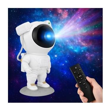 Imagem de Projetor luz da Galáxia Robô Astronauta Luminária Estrelas Galáxias Luz Noturna Nebulosa Bluetooth Controle Remoto Projetor Estelar LED Decoração Cósmica Céu Estrelado Luz Ambiente Futurista Quarto