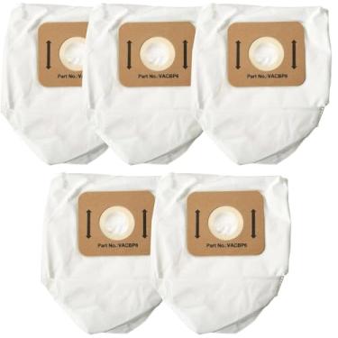 Imagem de Pacote com 5 sacos de filtro de substituição VACBP6 HEPA para mochila a vácuo Atrix Ergo de 8 litros, peça de substituição VACBPAI VACBP1 VACBP36V Mochilas de vácuo