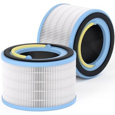 Imagem de Mbetter Filtro de substituição Sprout para purificador de ar LEVOIT Sprout, filtro HEPA de 3 camadas, carbono ativado de alta eficiência, pacote com 2, branco