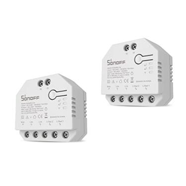 Imagem de SONOFF Interruptor inteligente DUALR3 Lite, interruptor de cortina inteligente WiFi, cortina DIY de relé duplo, persianas, persiana, interruptor inteligente bidirecional, compatível com Alexa e Google
