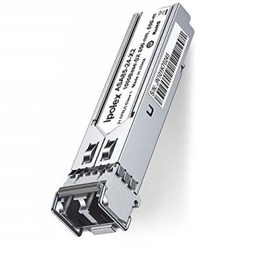 Imagem de ipolex Transceptor SFP multimodo de 1,25 G para fibra, módulo SFP 1000Base SX, MMF de 850 nm, para Cisco GLC-SX-MMD/SFP-GE-S, Ubiquiti UF-MM-1G, Netgear AGM731F, Meraki, TP-Link, Mikrotik e mais