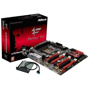 Imagem de Placa mãe AS Rock LGA2011 Intel X79 DDR3 CrossFirex SLI SATA3 USB3.0 A GbE ATX X79 PROFISSIONAL