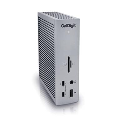 Imagem de Estação de carregamento CalDigit TS4 Thunderbolt 4 – 18 portas, carregamento de 98 W, Thunderbolt 40 Gb/s Thunderbolt 4, USB-A/C, 2,5 GbE, telas 8K/6K, compatível com Mac/PC/Chrome