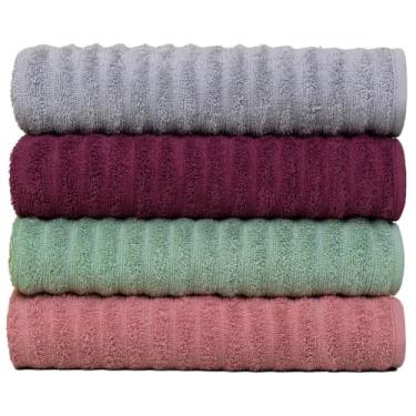 Imagem de Kit Com 4 Toalhas Banhão Fio Penteado Extra Macia - Soft (KIT 3)