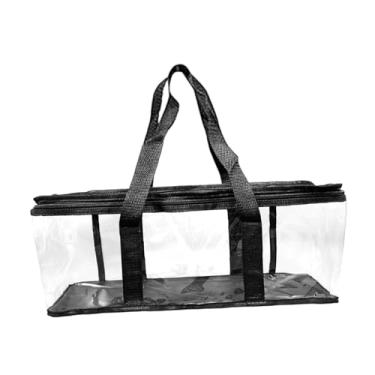 Imagem de IEUDNS Bolsa organizadora de mídia para DVD, resistente à água, com alças para discos de videogame, álbuns de filmes e brinquedos, 61 Cm X 15 Cm X 21